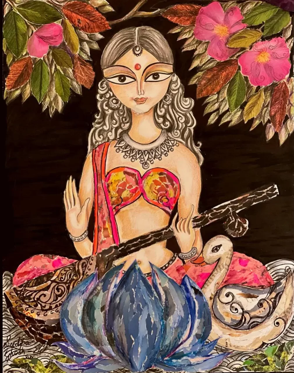 Saraswati puja at prabashi